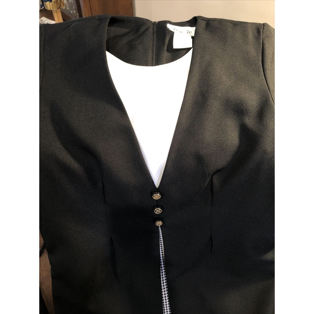 Lisa Jo Women Black Casual Dress 9/10